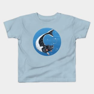 Mermaid Rat with Bubbles Kids T-Shirt